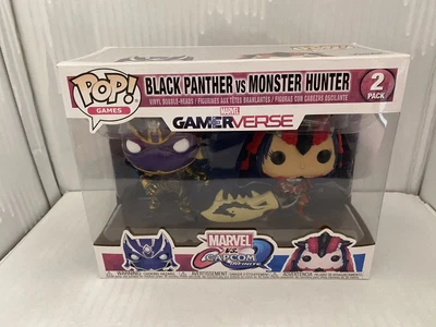 $5 • Buy Funko Pop Vinyl 2pk Black Panther Vs Monster Hunter - Marvel Gamerverse 2017