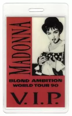 Madonna Blond Ambition World Tour 90. Laminate V.I.P. Backstage Pass • $17.99