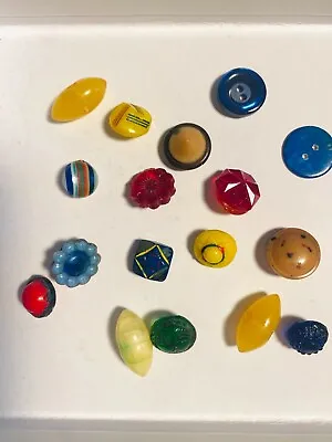 Vintage Buttons From 1920-30s. Plastic Glass • $15