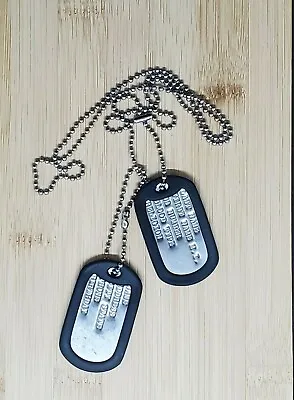 Military Style Stainless Steel G.I. Dog Tags • $11.95