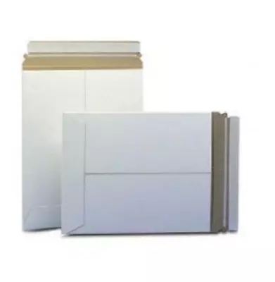 50 Pack - 6X6  CD DISC MAILER RIGID ENVELOPES STAY FLATS PLUS WHITE Peel & Seal • $26.66