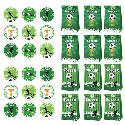  Sealing Sticker Decal Label Candy Buffet Bag Football Gift Paper • £9.90