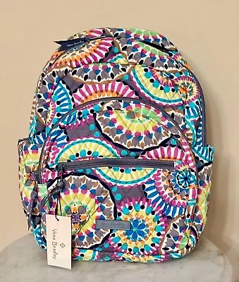 NWT Vera Bradley Essential Cotton COMPACT SMALL Backpack ~ Sunny Medallion • $59