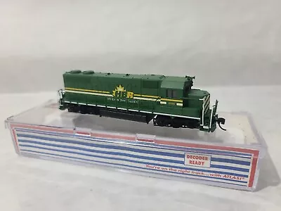 Atlas N Custom Paint GP38 Hudson Bay Railway 2500 DCC Ready Tested Running HBR • $149.95