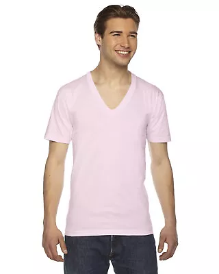 American Apparel 2456W Unisex Short Sleeve Jersey V Neck Stylish T-Shirt • $9.92