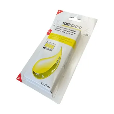 GENUINE KARCHER 4x 20ml Window Concentrate For WV Machines (6295302 6.295-302.0) • £8.99