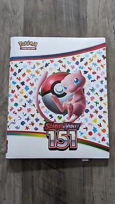 Pokemon 151 Binder (20 - 9 Pocket Pages)  (Holds 360 Cards) Scarlet & Violet  • $10