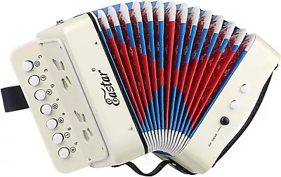 Eastar Kids Accordion Toy Accordian Mini Musical Instruments 10 Keys Button • $39.99