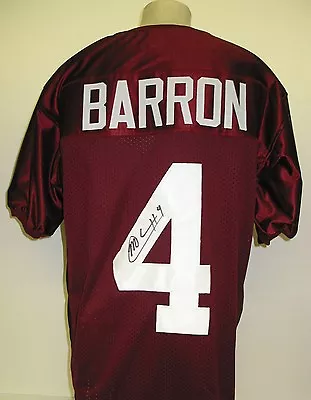 MARK BARRON Signed University Of ALABAMA Jersey Auto Crimson Tide STEELERS Rams • $99.95