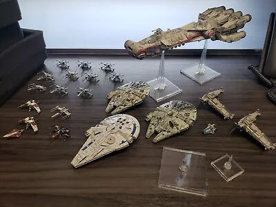 $149.99 • Buy X-Wing Miniatures Lot, Mostly Resistance W/ Republic And Rebels, Used
