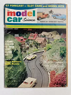 MODEL CAR Science Magazine January 1967 AURORA Green Hornet Classic Cox • $7.95