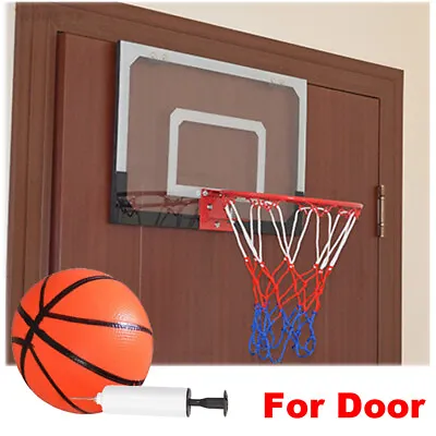 Wall Door Mounted Mini Basketball Hoop Backboard Toy Gift For Kids With 5'' Ball • $28.99