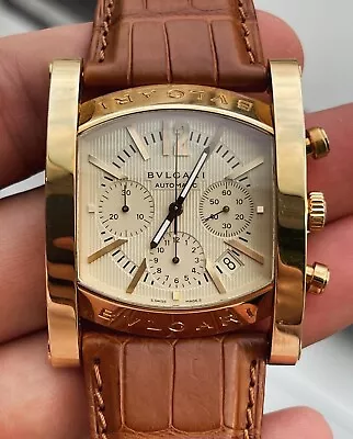 Bulgari Assioma Chronograph 18k Yellow Gold Mens • $6800