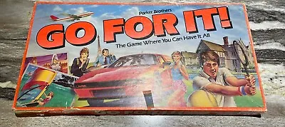 Go For It! Board Game Parker Brothers 100% COMPLETE 1985 VINTAGE RARE! • $29.99