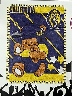 California Cal Bears Triple Woven Jacquard Baby Throw Blanket.  NCAA 36  X 46  • $36