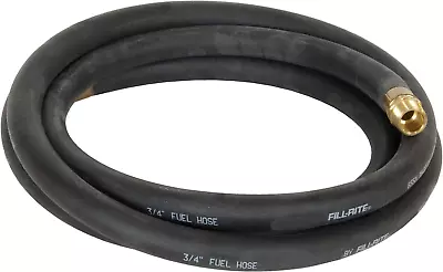 FRH07512 3/4 Inch By 12 Foot Neoprene Fuel Transfer Hose With Male Ends For Gaso • $51.21