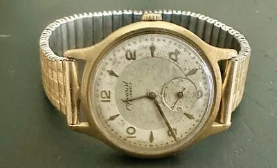 Vintage Accurist Mens Mechanical Sub Dial Watch ( Working) 21 Jewels Swiss Made • £49.95