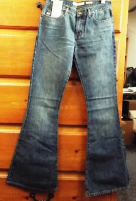 £50.98 • Buy Miss Sixty Super Tommy Supertommy Dark Denim Flare Jeans 27 Brand New