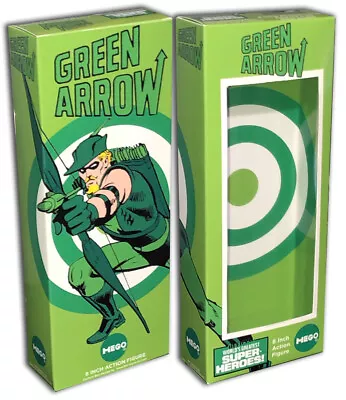 Mego GREEN ARROW BOX For 8  Action Figure (BOX ONLY) • $13