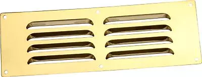 Louvre Air Vent Stainless Steel Brass 9 X3  Air Grill Used For Ventilation • £4.29