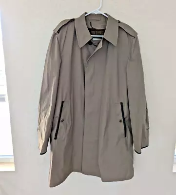 London Fog Maincoats Vintage Trench Coat Removable Lining Size 40 REG • $30