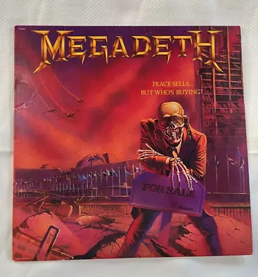 MEGADETH~Orig 1986 1st Press USA Peace Sells...But Who's Buying? Vinyl LP~VG/VG+ • $76.47