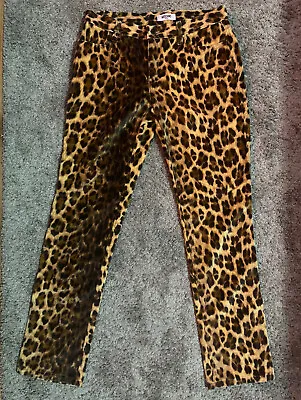 Vintage Moschino Leopard Print Jeans • $115