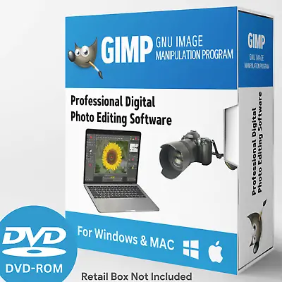 GIMP PRO Photo Editing Software For Windows & MAC - W/ Photo Shop Guide On DVD • $15.99