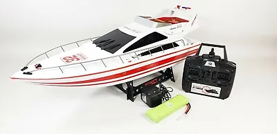 Heng Long Toy Boat 2.4ghz Rc Radio Control Atlantic Yacht High Speed Boat Model • £55.97