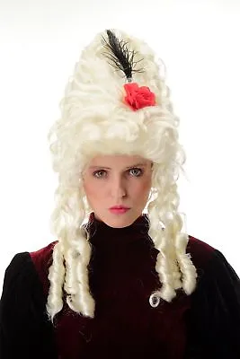 £14.24 • Buy Ladies Wig Carnival Baroque Marie Antoinette Platinum Blond Beehive Bouffant