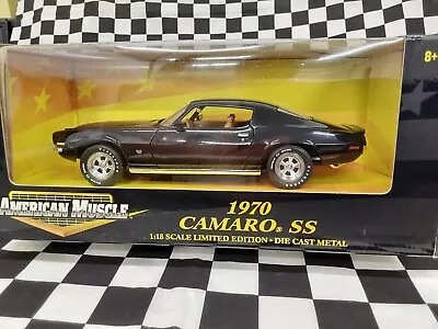 1970 Camaro SS 350 4-Speed In Black Ertl 1/18 Scale... • $99.95