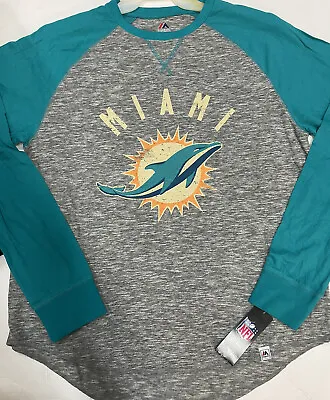 NEW Men's NFL Miami Dolphins Long Sleeve Shirt Majestic Large • $17.99