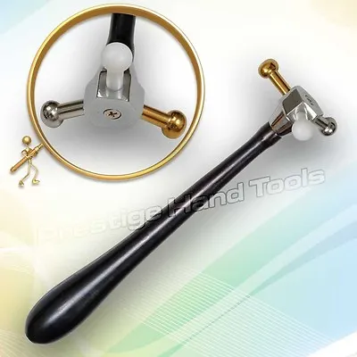 Jewellers Special 3 In 1 Hammer Chasing Ball Pein Watchmakers Brass Teflon Steel • £12.50