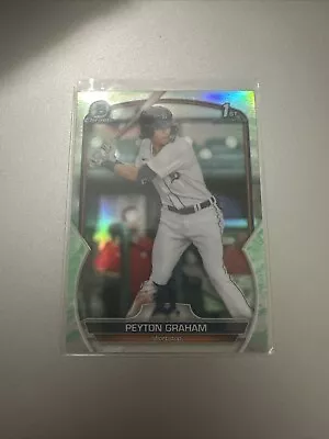 2023 Bowman Chrome BCP 57 Peyton Graham Lunar Glow Refractor Detroit Tigers • $0.99