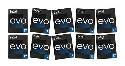 10 PCS EVO I7 Sticker Logo Decal Case Badge 18mm X 22mm NEW • $8.50