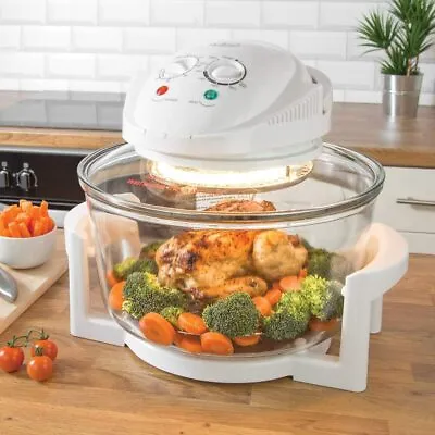 17L 1400W Halogen Oven Convection Cooker Air Fryer Health Cooking No Oil • £37.99
