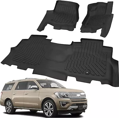 All Weather TPE Floor Mats Fit 18-24 Expedition/Navigator 2ND Row Bucket Seats • $89