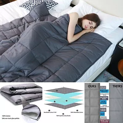 £31.99 • Buy WEIGHTED BLANKET Ultra Cosy Soft Sensory Anxiety AUTISM Throw Single Double King