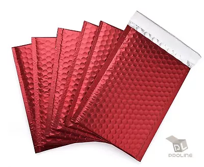 #000 Matte Metallic Colorful Poly High Bubble Mailers Envelopes 4x8 (Inner 4x7) • $10.40