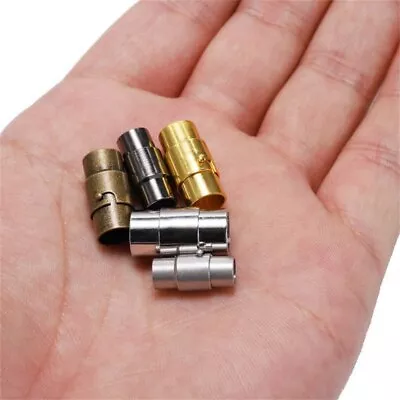 £4.32 • Buy 10PCS Magnetic Clasps Necklace Connector Bracelet End Cap Jewelry Leather Cord