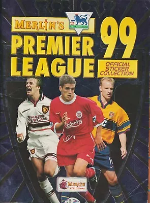 MERLIN'S F.A. PREMIER LEAGUE 1999 Official Sticker Collection COMPLETE • £5