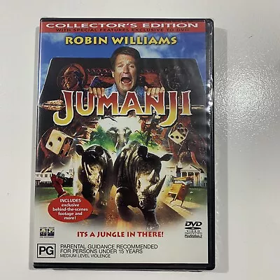 Jumanji DVD 1995 Starring Robin Williams Region 4 PAL Brand New  Sealed • $11.99