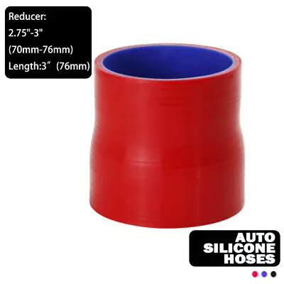  2.75  To 3  (70-76mm) Straight Reducer Silicone Turbo Hose Coupler Length 76mm  • $23.10