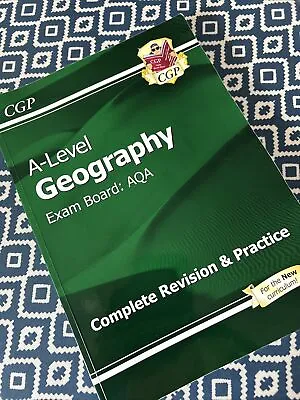 A-Level Geography: AQA Year 1 & 2 Complete Revision & Practice By CGP Books... • £10