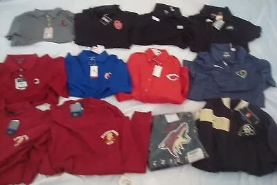 SPORTS NFL Mlb Hoodies Starter Jersey DEADSTOCK Vintage Lot 12pcs POLOS Shirts • $52