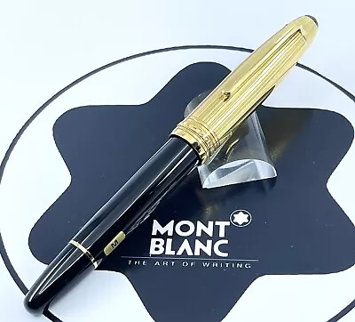 Montblanc Meisterstuck Solitaire Doue Gold-Plated Le Grand Fountain Pen. • $950