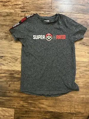 Nintendo Super Mario Grey T Shirt Size 11/12 • £2.50