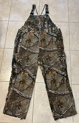 Mossy Oak Break Up Infinity Camo Bib Overalls Green 2XL (44-46) #2 • $34.99