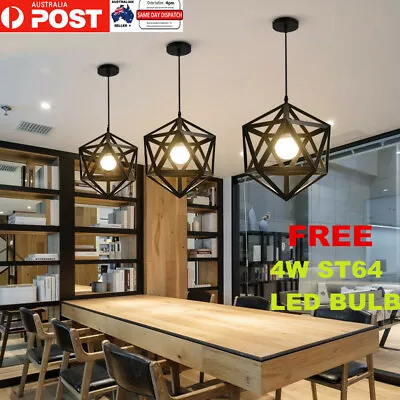 Black Pendant Light Large Kitchen Chandelier Lighting Ceiling Lights Bar Lamp AU • $49.27