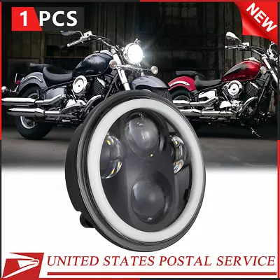 For Yamaha V-Star XVS 650 950 1100 5.75  5-3/4 Inch LED Headlight DRL Motorcycle • $46.88